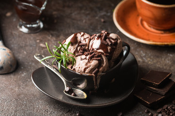 Chocolate coffee ice cream