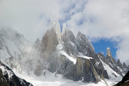 Cerro Torre Group at the Los Glaciares National Park, Argentina