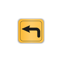  road signs isolated on transparent background. Vector illustration.