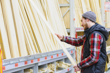 Man in a hardware store