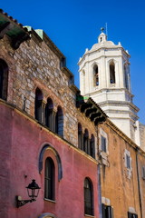 Fototapeta premium Girona, Altstadt mit Kathedrale