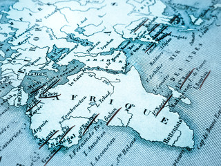 古地図　アフリカ