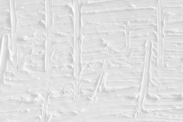The texture of white is painted in colors, handmade. Gray background with stripes and patterns, continuous line.