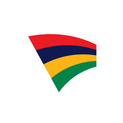 Mauritius flag, vector illustration