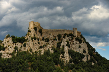 Fototapeta na wymiar Cathar castle ruin