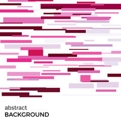 Abstract vector background of pink rectangles of different sizes. Background of geometric shapes.
