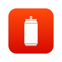 Can icon digital red