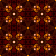 Dark orange brown modern abstract texture. Detailed background illustration. Textile print seamless tile pattern. Home decor fabric design sample. Tileable motif for cushions, tablecloths, drapes etc.