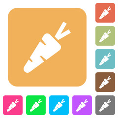 Carrot rounded square flat icons