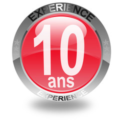  bouton 10 ans d'expérience 