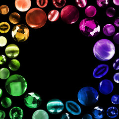 Colorful gems isolated © Tarzhanova