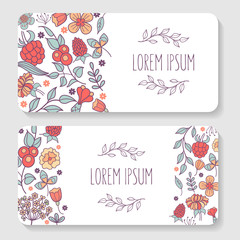 Fototapeta premium Floral frame. Vector illustration