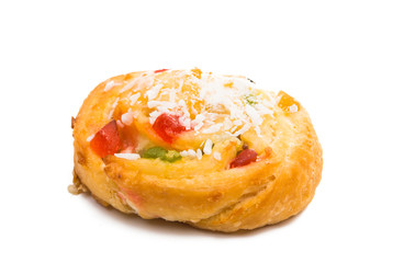 baked pastry isolated