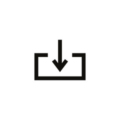 Download vector icon, install symbol. Modern, simple flat vector illustration for web site or mobile app