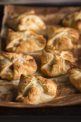 patties with meat in puff pastry
