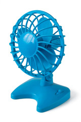 Blue table fan