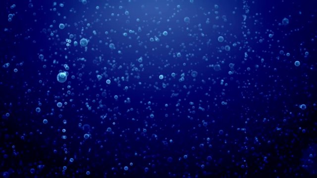 Bubbles 101: Underwater Blue Bubbles Rising (Loop).