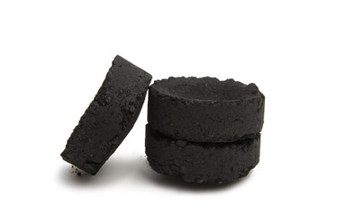 coal for hookah isolated