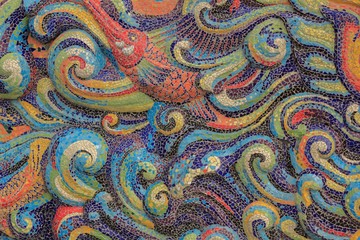 Abstract colorful tile background.