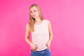 Portrait of a confident young blond woman