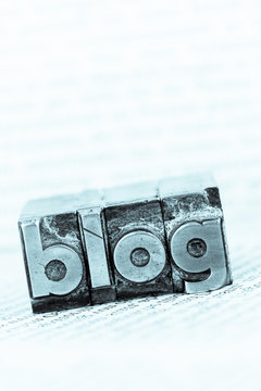 blog in lead letters