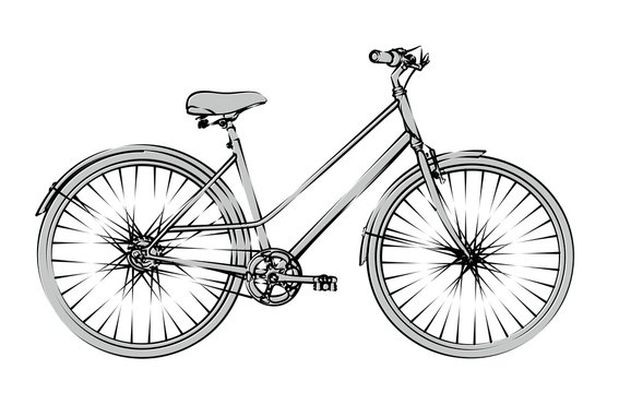 Sketch of the old bicycle. 