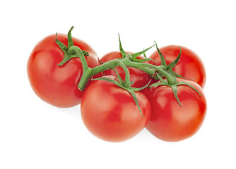 cherry tomatoes isolated on white background