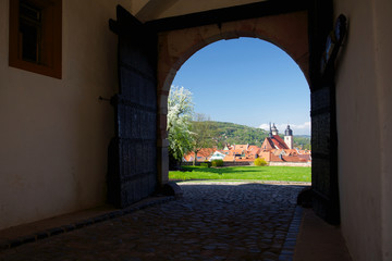 Obraz premium Blick auf Schmalkalden im Frühling