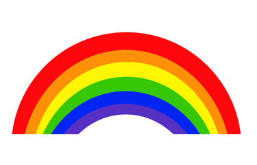 rainbow icon vector, logo illustration
