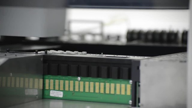 The work of the SMT machine.