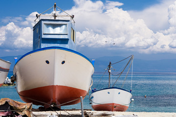 Fischerboote in Kalabrien