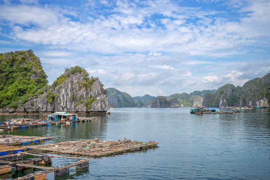 Halong Bay floating village, Vietnam