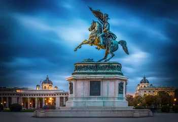 Gartenposter Statue of Archduke Charles of Vienna, Austria. © Tryfonov