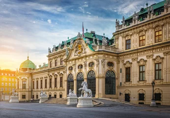 Foto op Plexiglas Belvedere Paleis, Wenen, Oostenrijk. © Tryfonov
