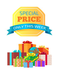 Obraz premium Special Price Only This Week Vector Illustration