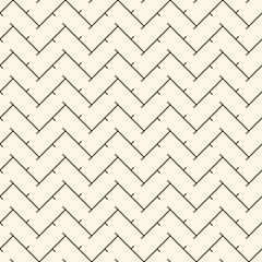 Chevron stripes background. Retro style seamless pattern with classic geometric ornament. Zigzag lines wallpaper.