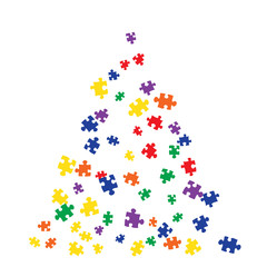 Confetti Background Pattern. Puzzle pieces and big ideas design, vector illustration graphic