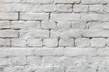 Texture white brick wall.