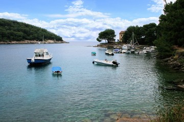 Fototapeta na wymiar view in Valdarke, island Losinj, Croatia