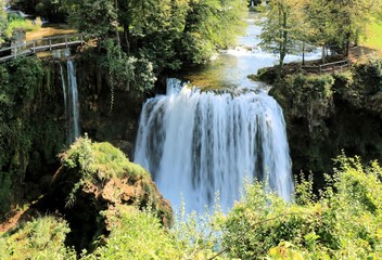 Fototapeta na wymiar waterfall in Rastoke, Slunj, Croatia