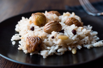 Turkish Chestnut Rice / Kestaneli Pilav