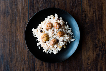 Turkish Chestnut Rice / Kestaneli Pilav