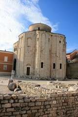 roman buildings in Zadar, Croatia
