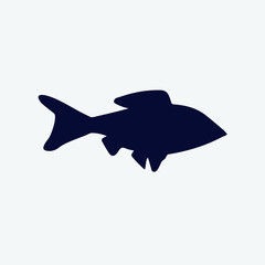 fish icon vector