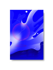 Abstract futuristic background for brochure cover design. Vector templates for placards, presentations and reports