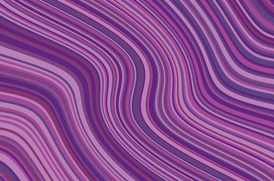 Abstract background with oblique wavy lines. Vector illustration. Different shades of purple, violet color. © annagolant