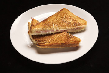 ham and cheese toast