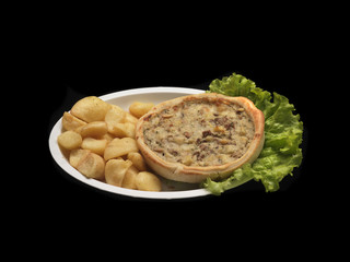 meat tart with potatoes