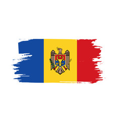 Moldova flag, vector illustration