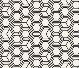 Vector seamless pattern. Modern stylish abstract texture. Repeating geometric shapes from striped elements